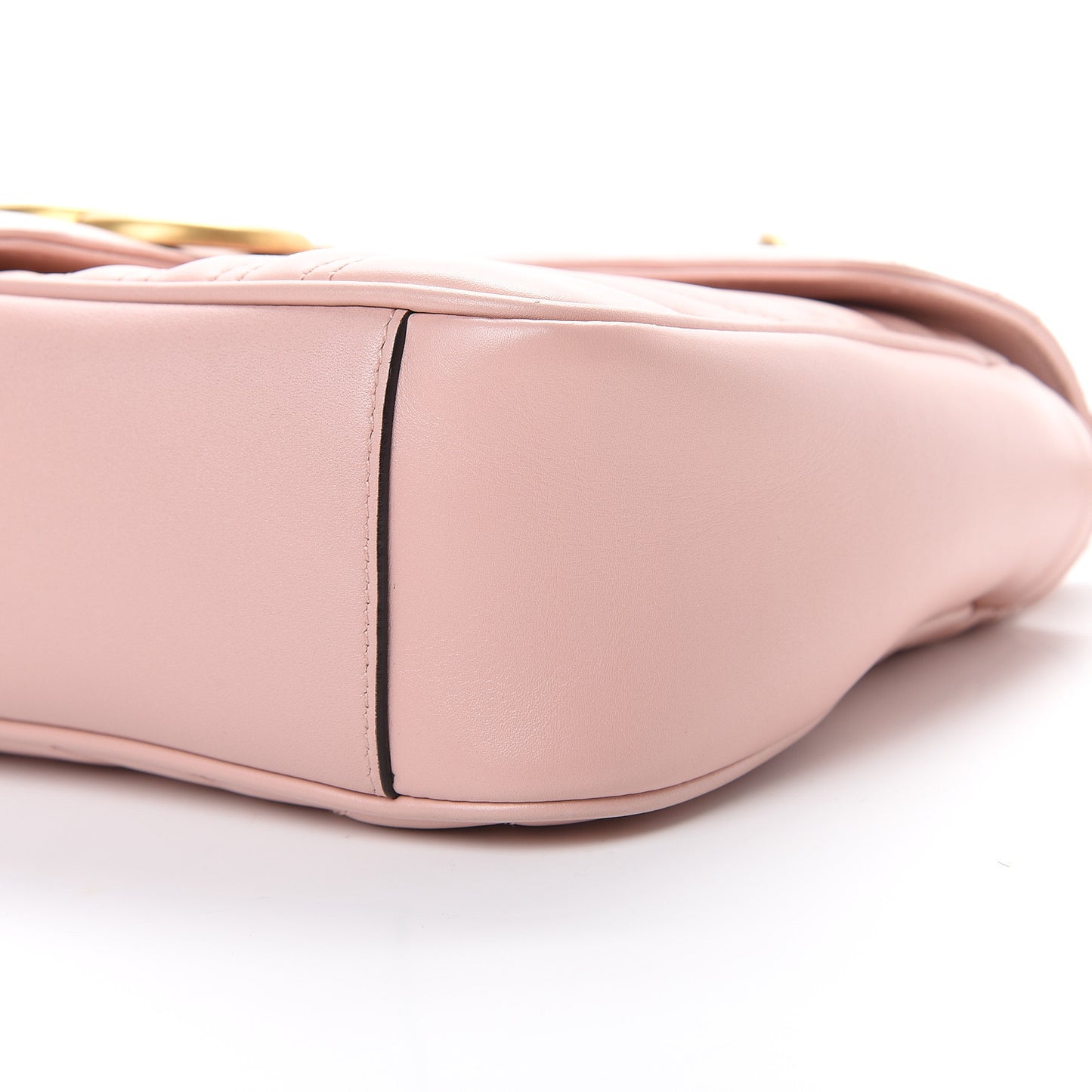 Calfskin Matelasse Small GG Marmont Shoulder Bag Perfect Pink