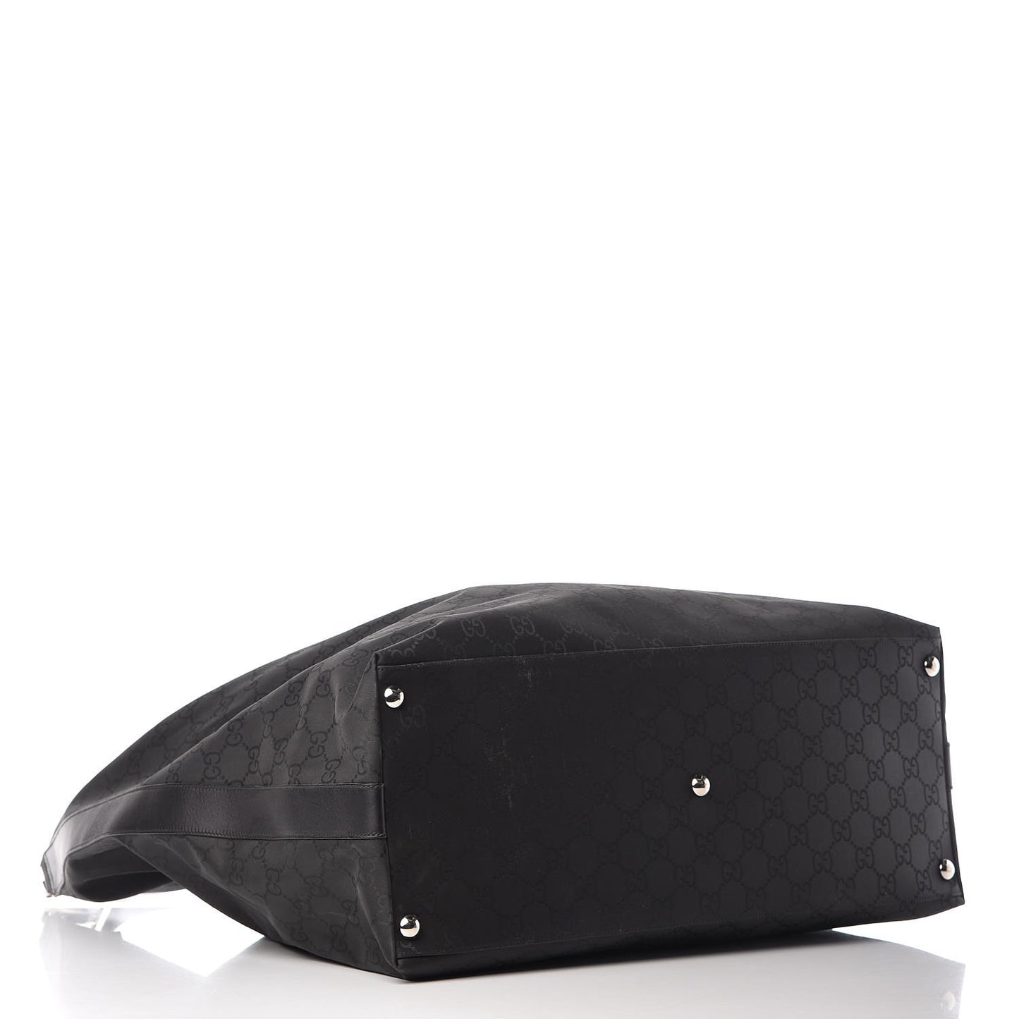 Nylon Monogram Oversized Overnight Bag Black