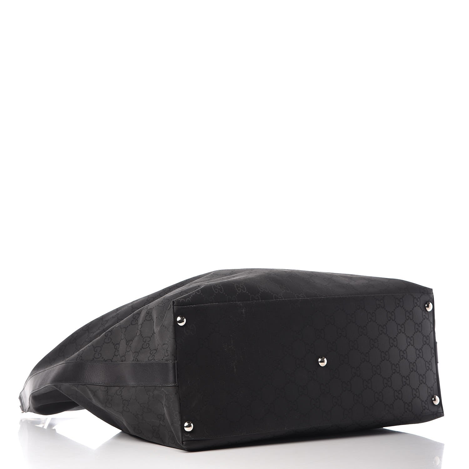 Gucci Nylon Monogram Oversized Overnight Bag Black 4 of 12