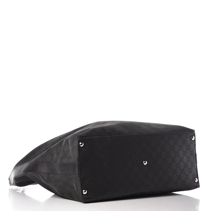 Gucci Nylon Monogram Oversized Overnight Bag Black 4 of 12