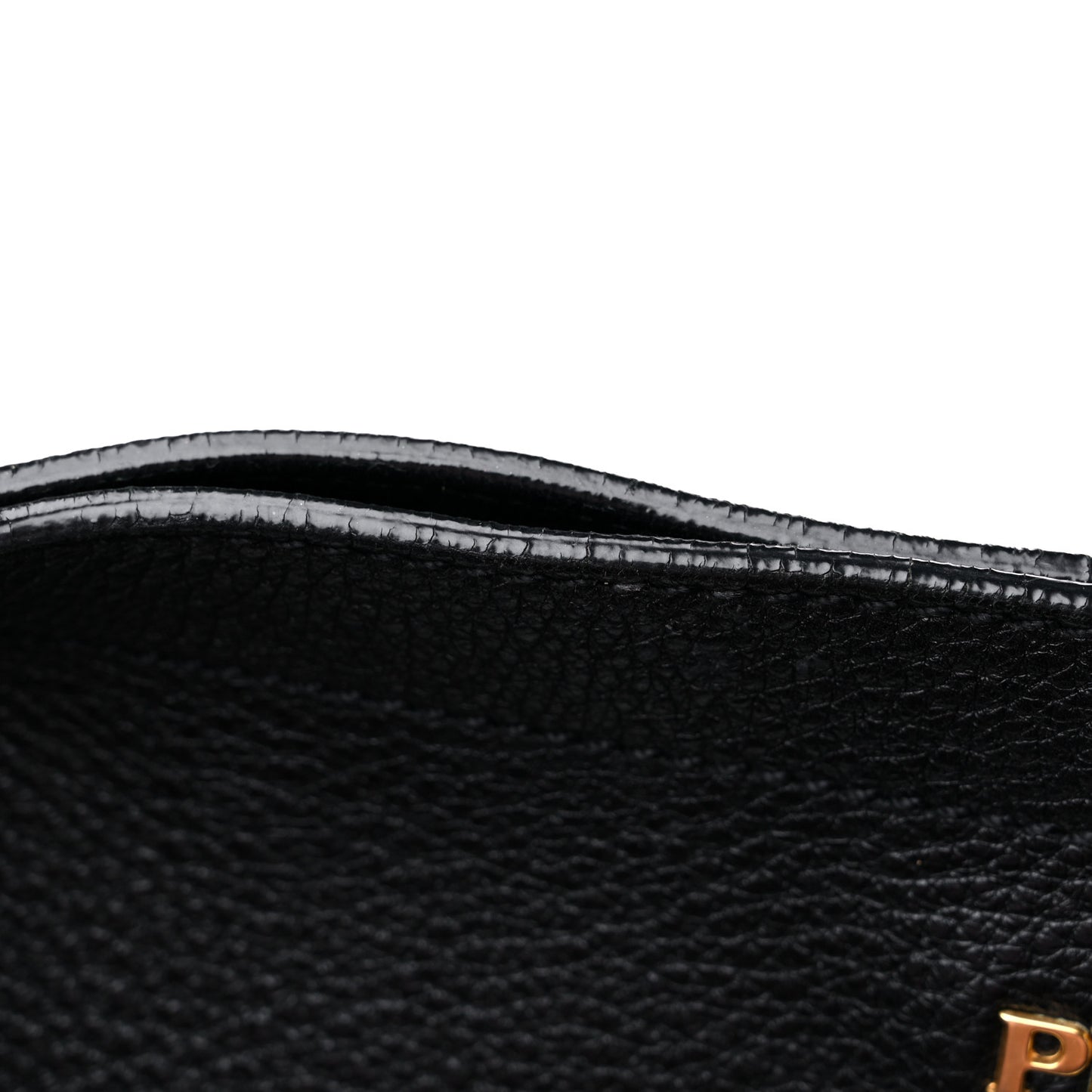 Vitello Daino Shoulder Bag Black