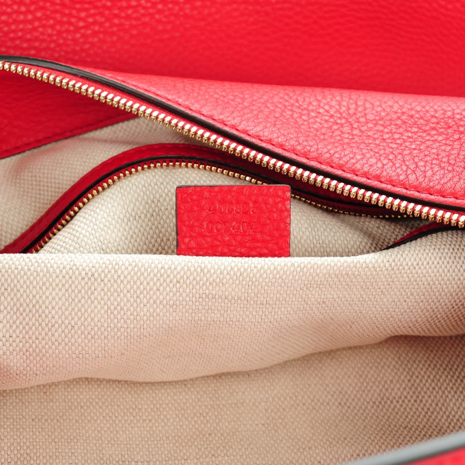 Gucci Pebbled Calfskin Large Soho Hobo Tabasco Red 7 of 7