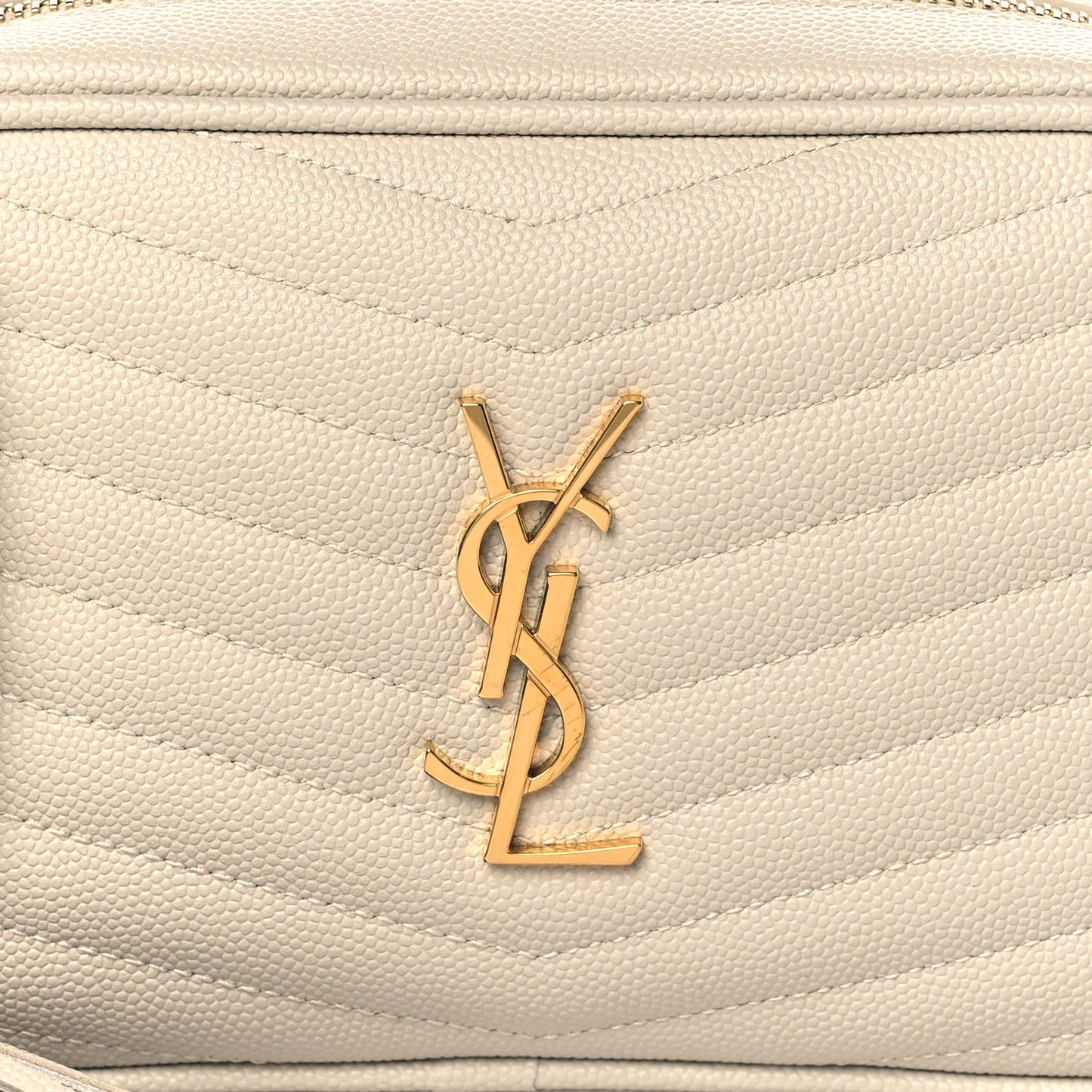 Grain De Poudre Matelasse Monogram Mini Lou Camera Bag Crema Soft