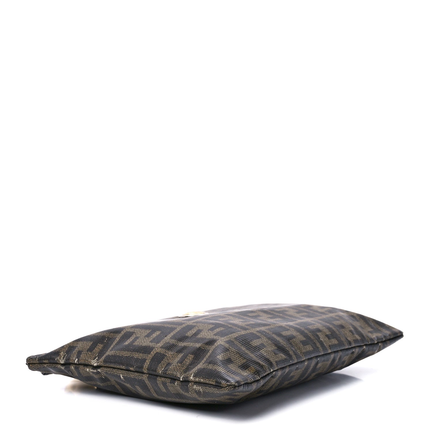 Fendi Zucca Spalmati Zip Pouch Tobacco 4 of 13