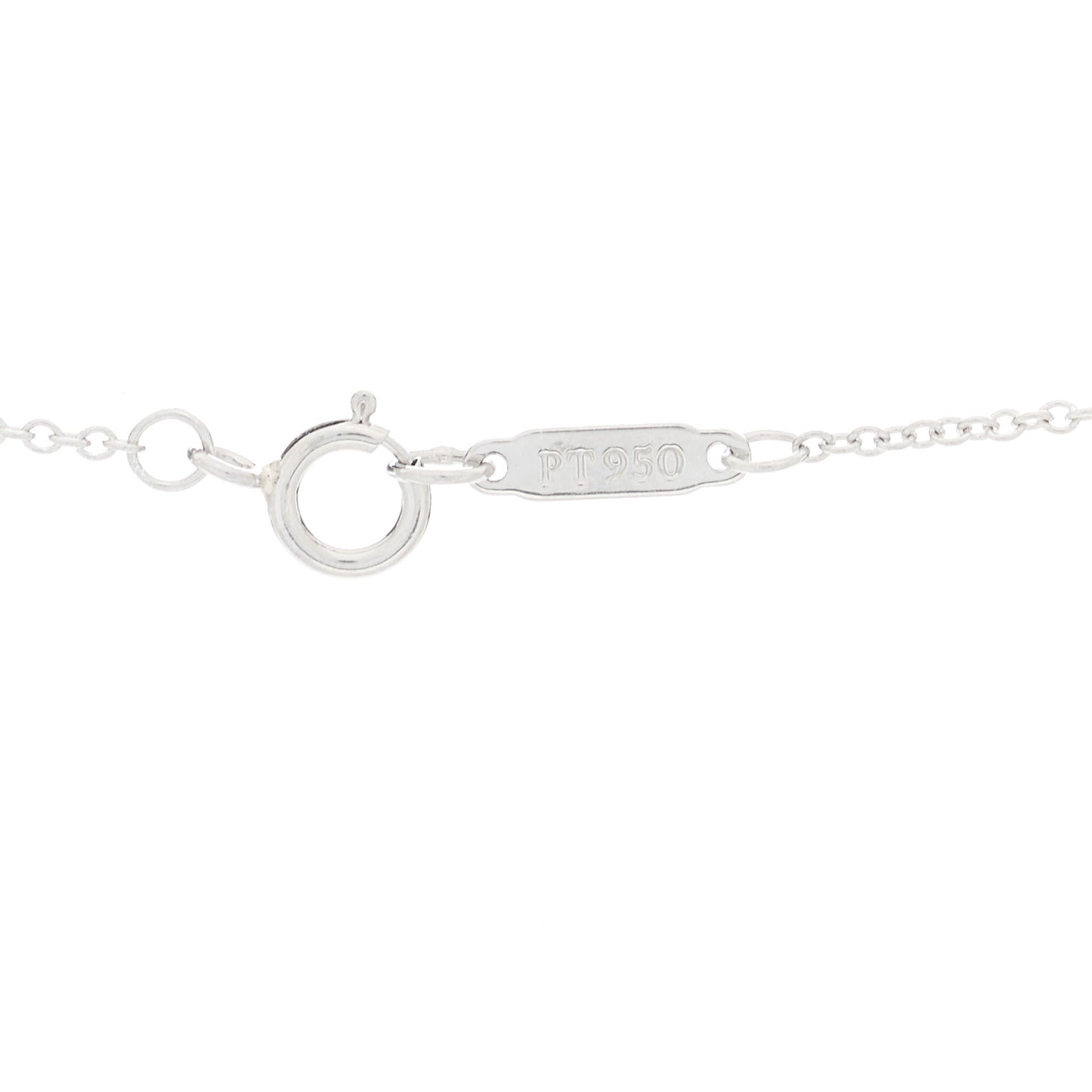 Platinum Diamond Small Paper Flowers Pendant Necklace