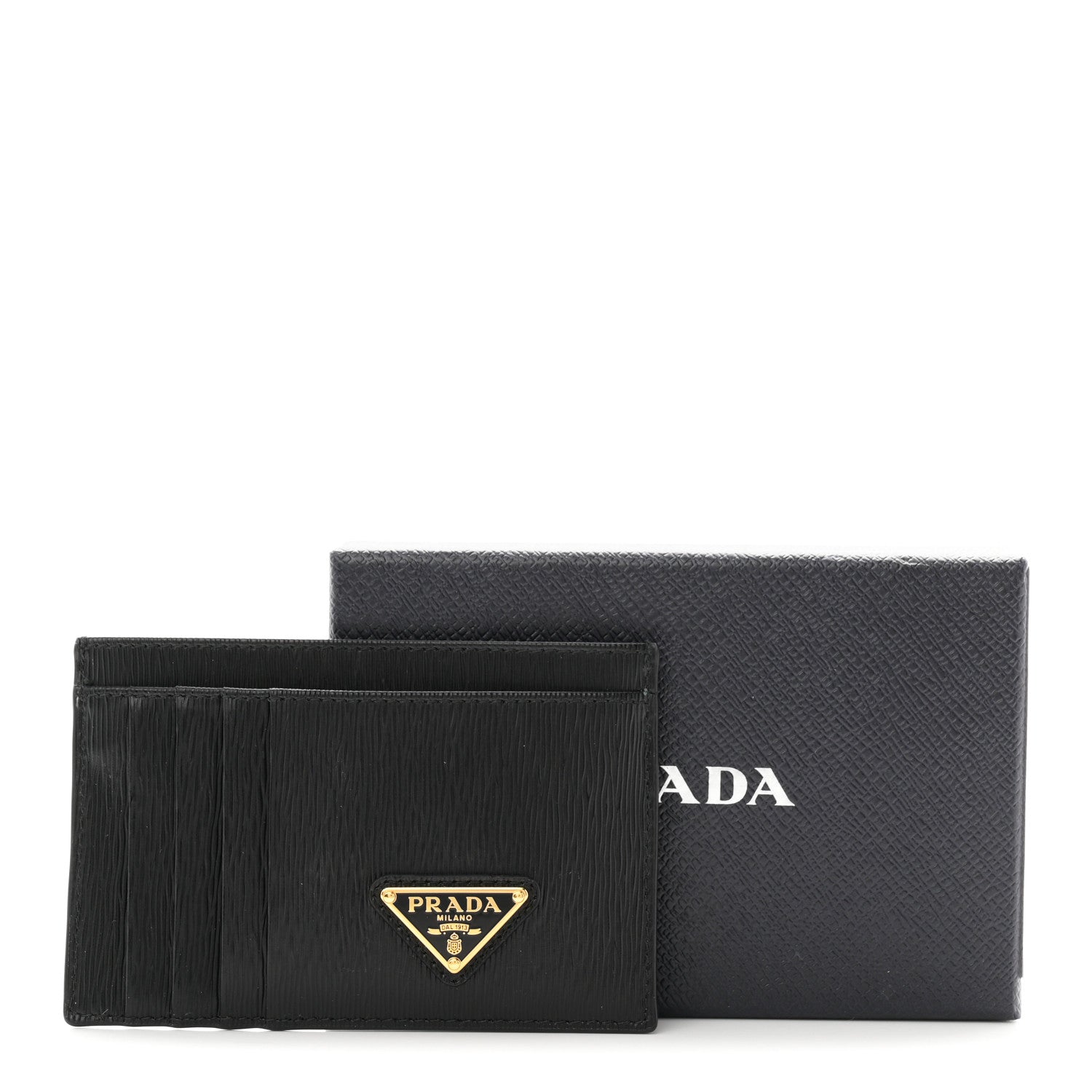 Prada Vitello Move Triangle Logo Card Case Black 8 of 8