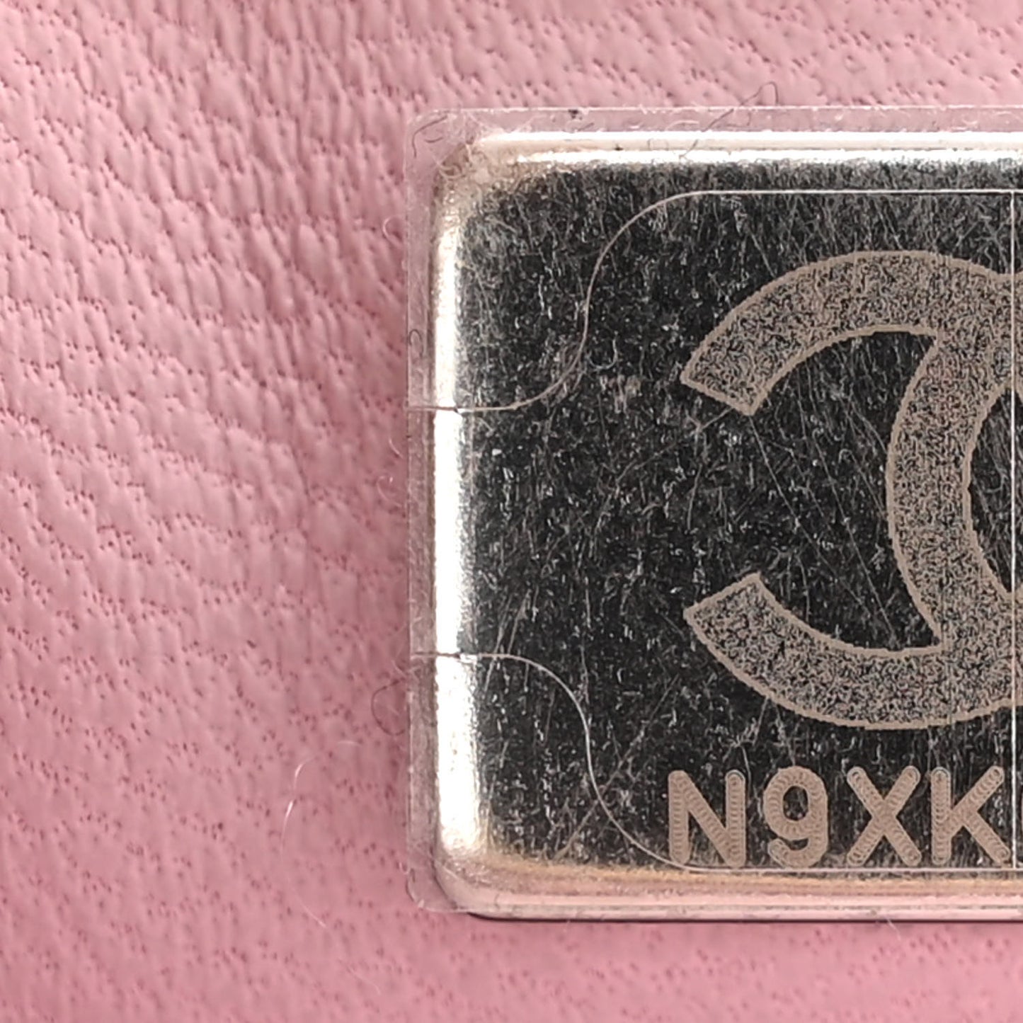 Iridescent Caviar Quilted Mini Coco Handle Flap Pink