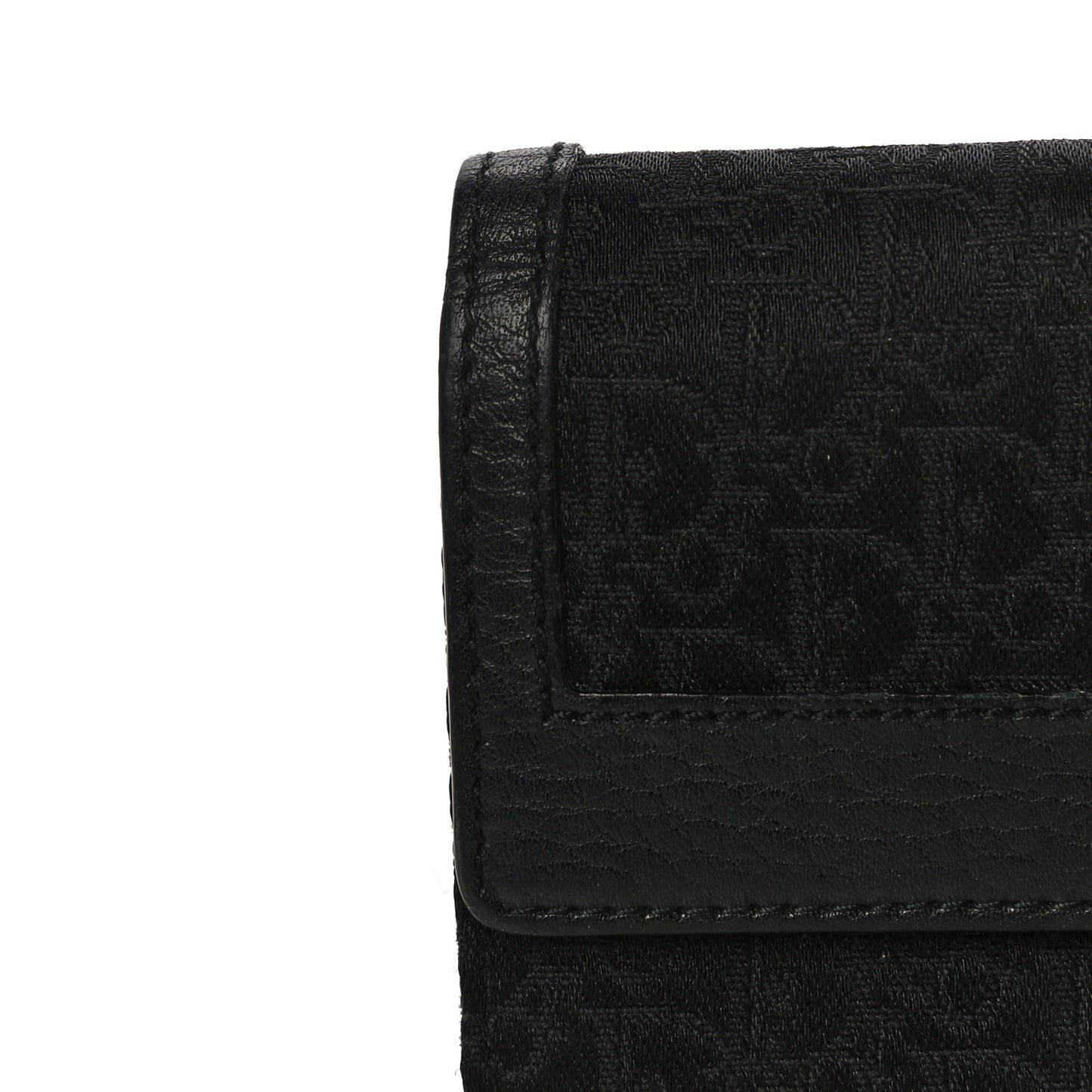 Monogram Flap Wallet Black