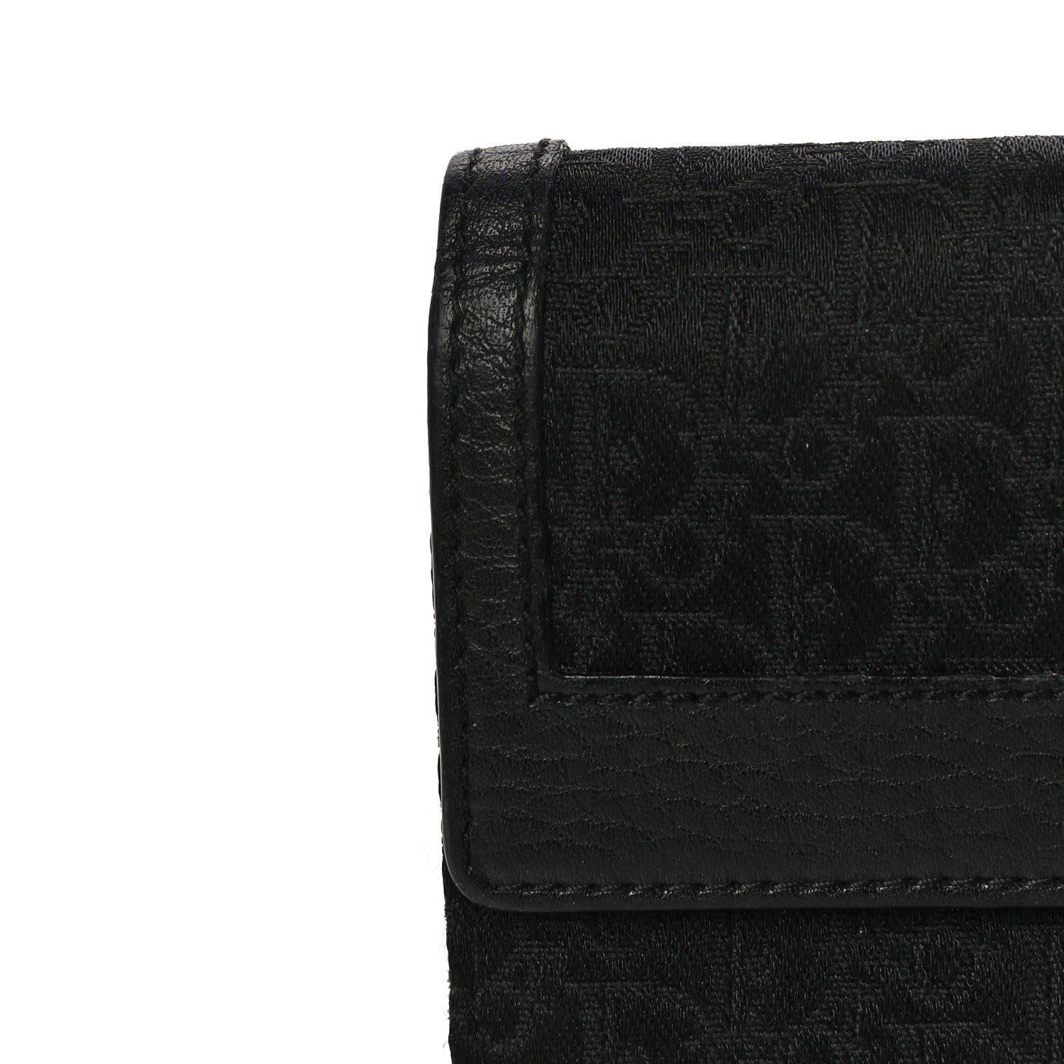 Christian Dior Monogram Flap Wallet Black 16 of 17