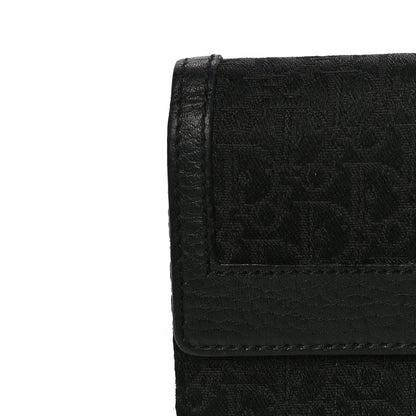 Christian Dior Monogram Flap Wallet Black 16 of 17
