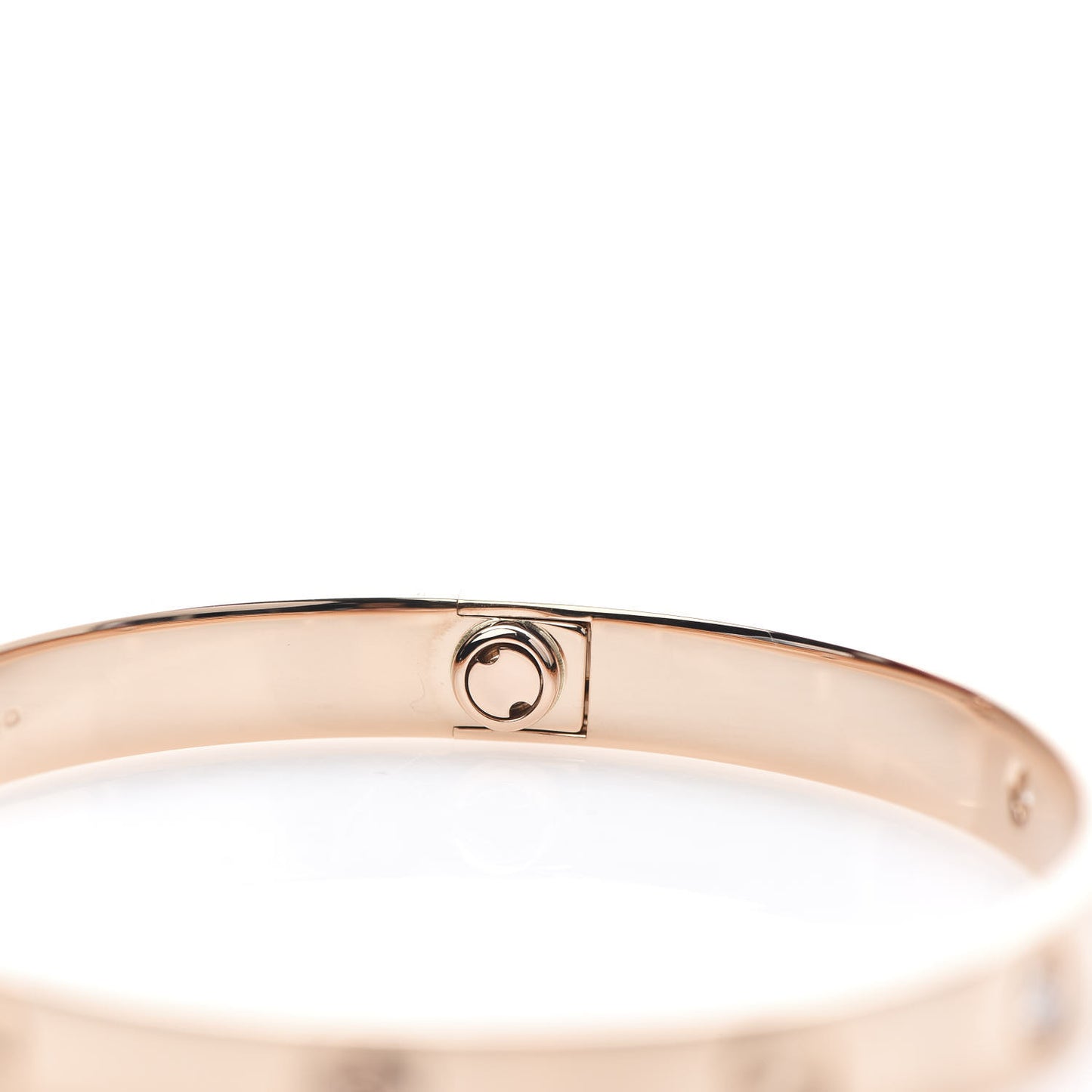 18K Pink Gold 4 Diamond LOVE Bracelet 17