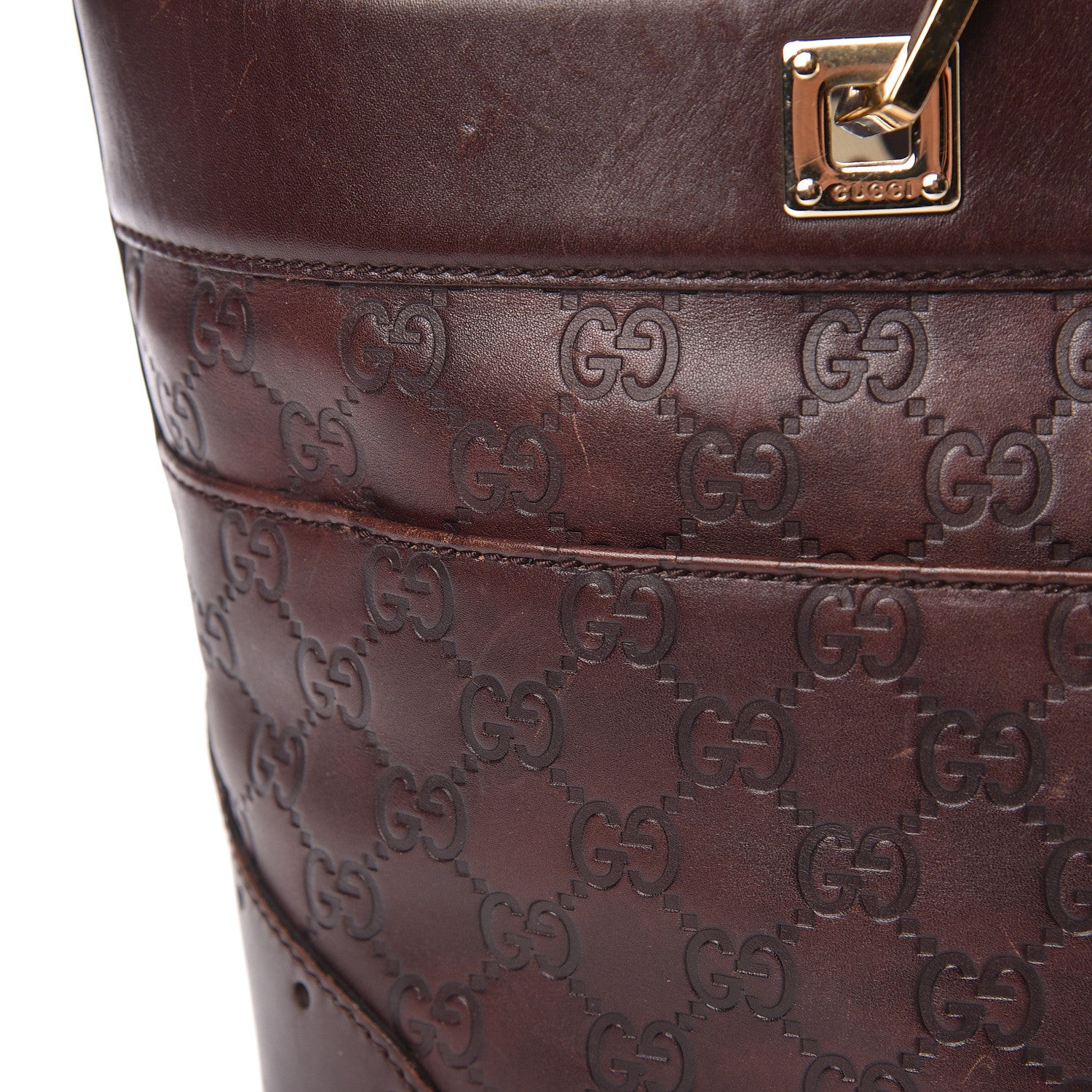 Gucci Guccissima Large Punch Tote Chocolate 9 of 17