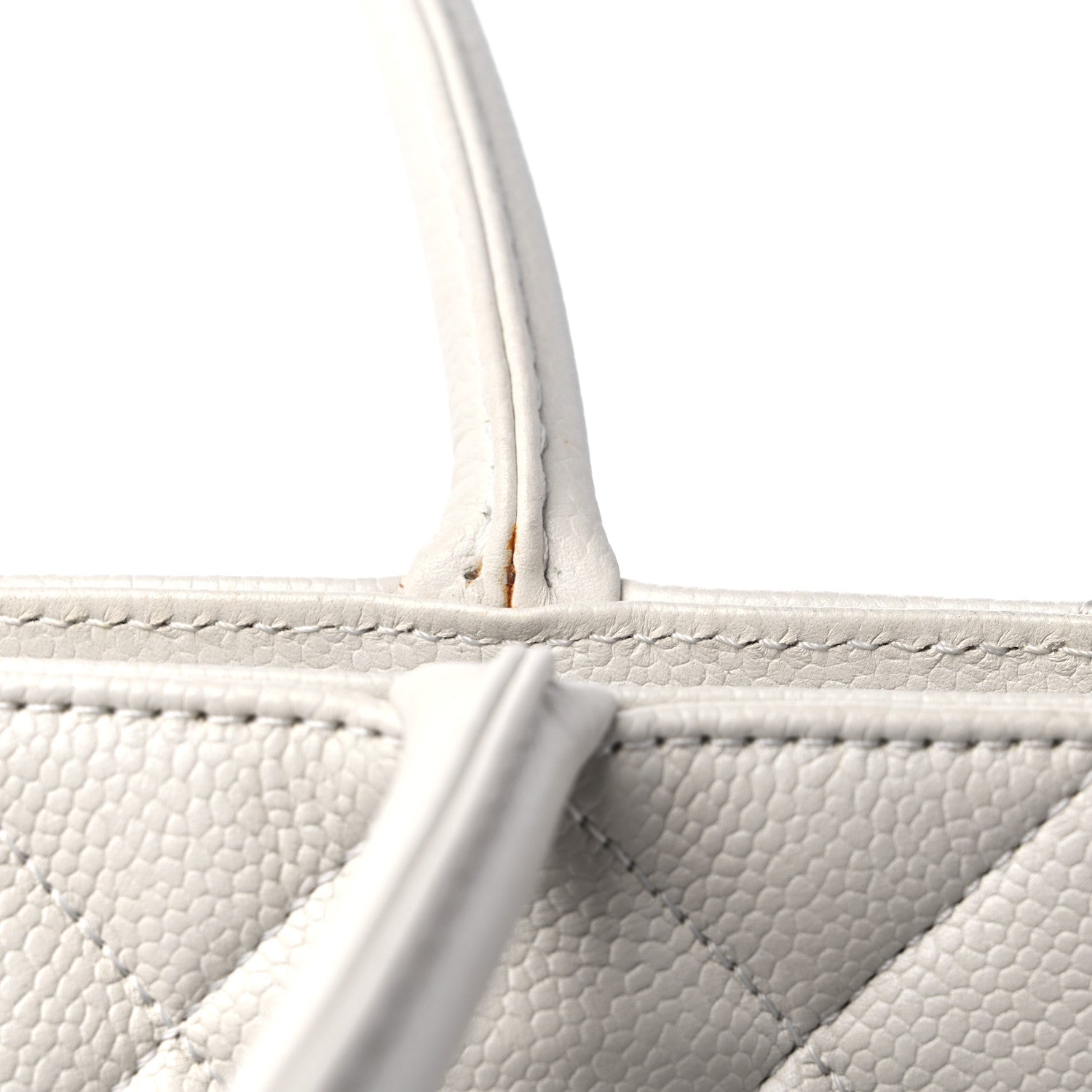 Chanel Caviar Quilted Medallion Tote White 13 of 13