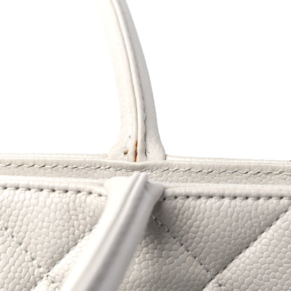 Chanel Caviar Quilted Medallion Tote White 13 of 13