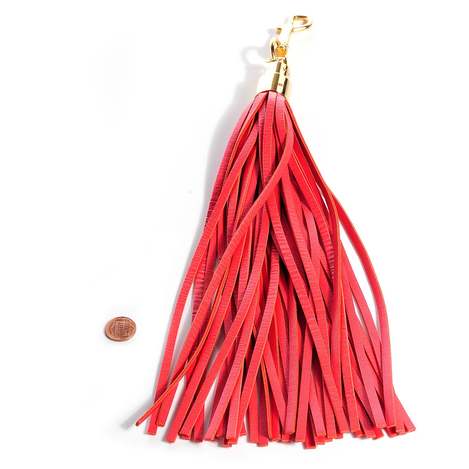Louis Vuitton Rainbow Bag Charm Large Tassel Red 3 of 5