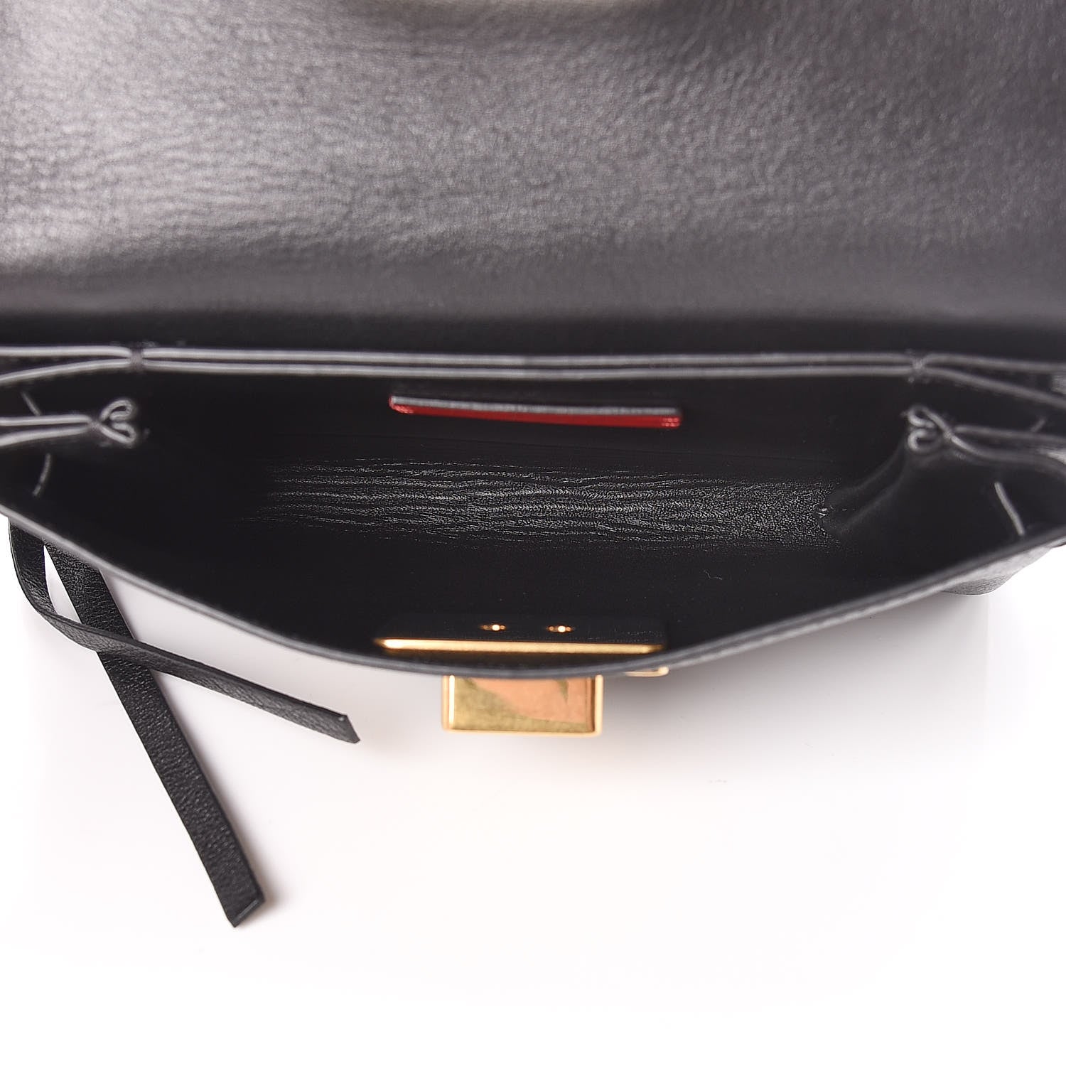 Valentino Garavani Smooth Calfskin Small VRing Crossbody Bag Black 6 of 12