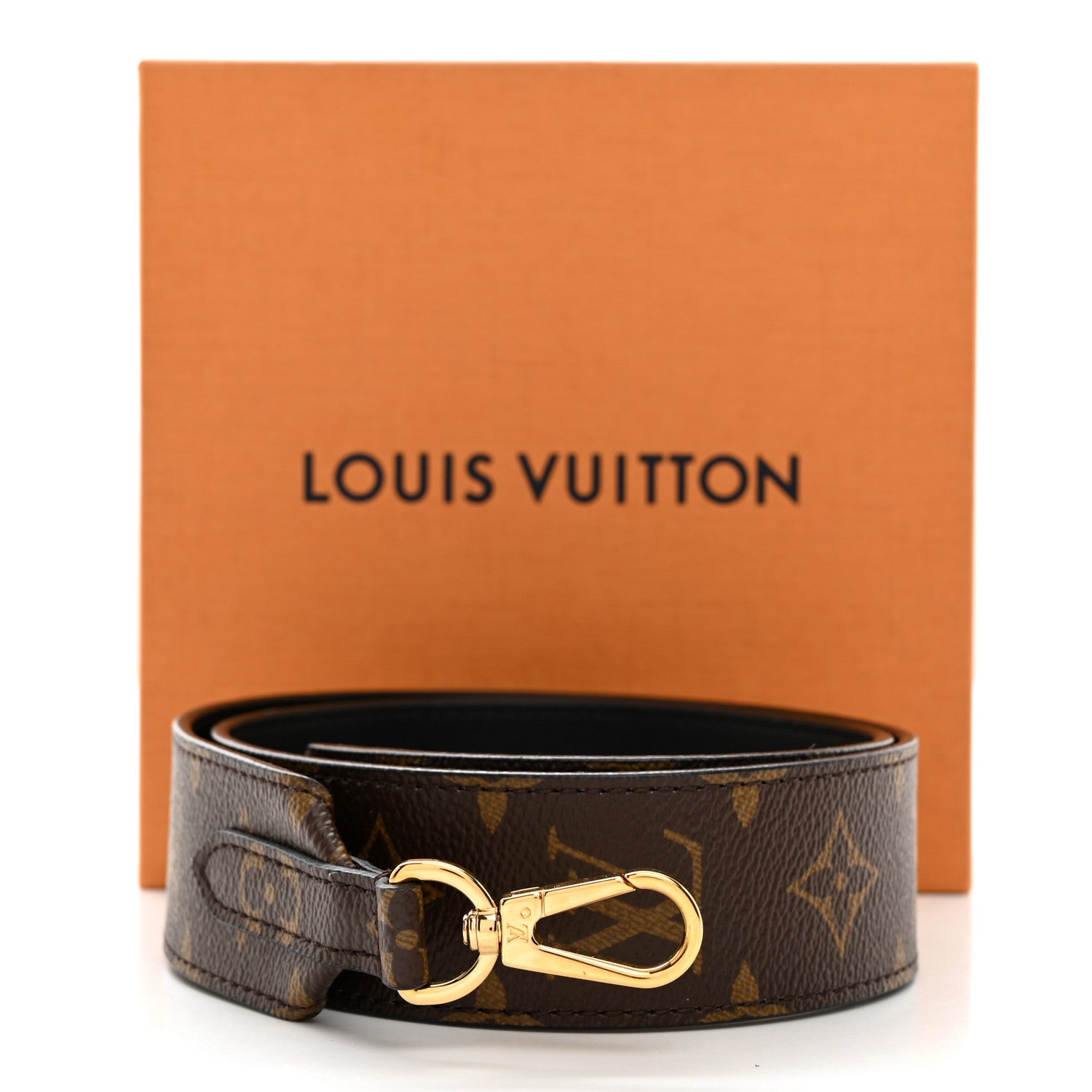Louis Vuitton Monogram Bandouliere Shoulder Strap Black 6 of 6