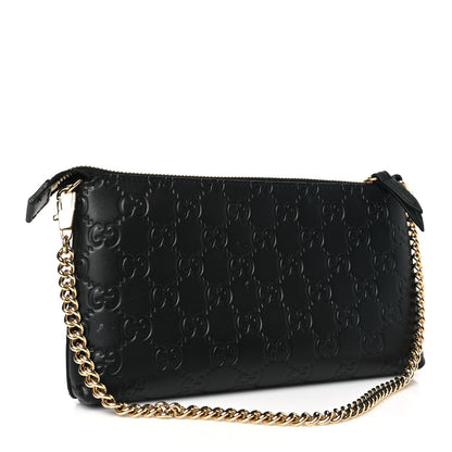 Gucci Guccissima Signature Wrist Wallet Black 3 of 10