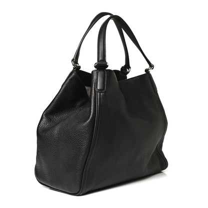 Gucci Pebbled Calfskin Medium Soho Shoulder Bag Black 3 of 13