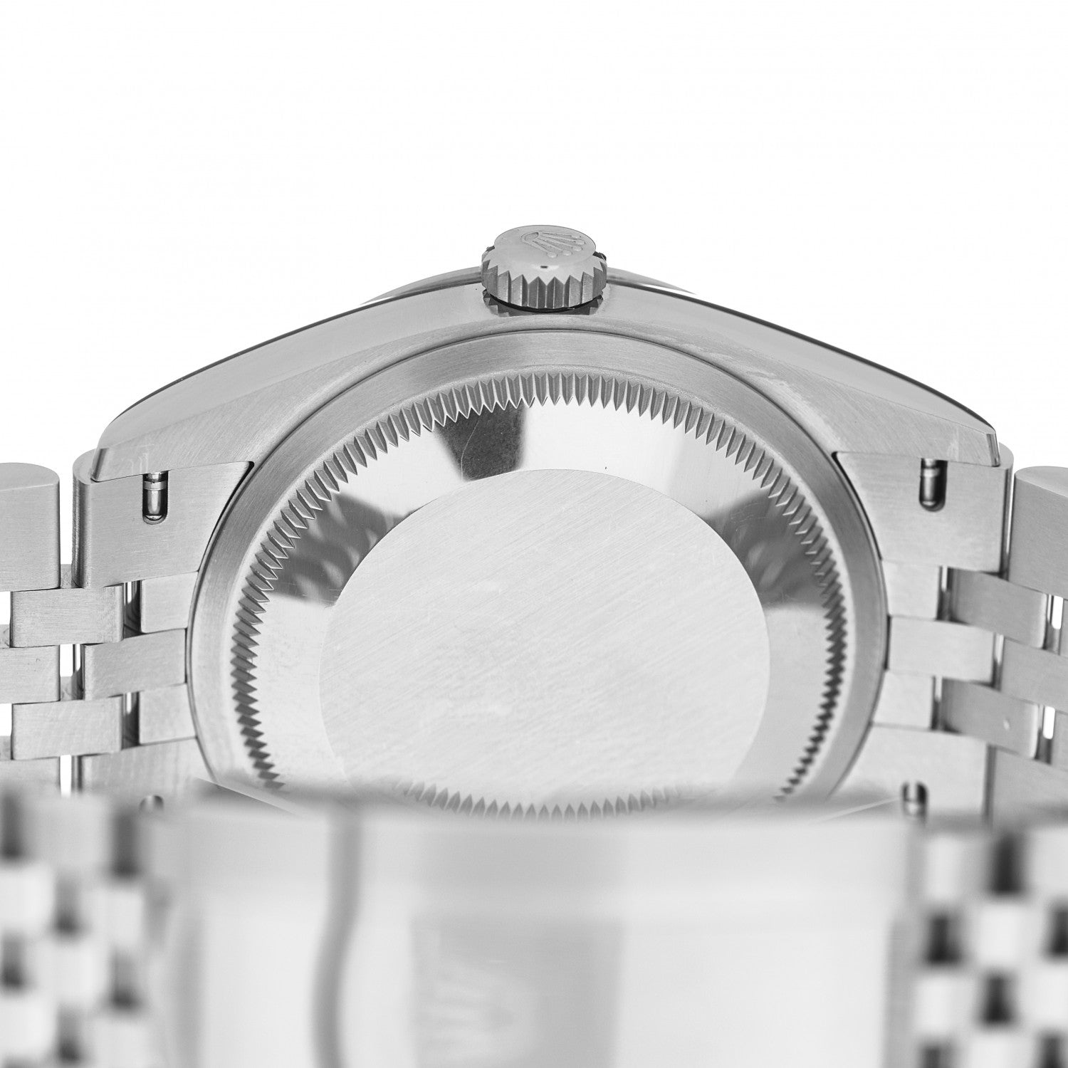 Rolex Stainless Steel 18K White Gold Diamond 36mm Oyster Perpetual Datejust Watch Bright Blue 126234 4 of 5