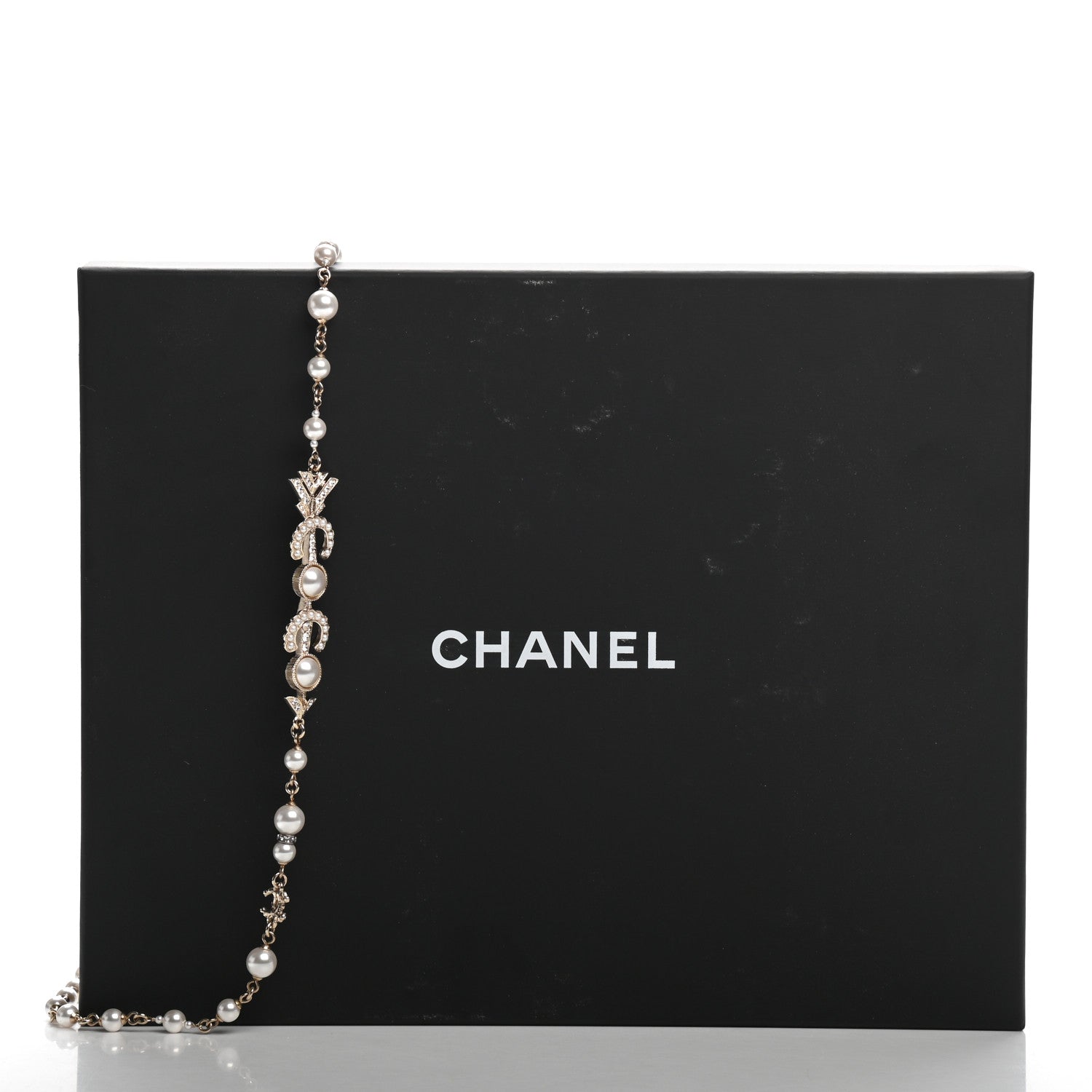 Chanel Pearl CC Coco Necklace Gold 5 of 5