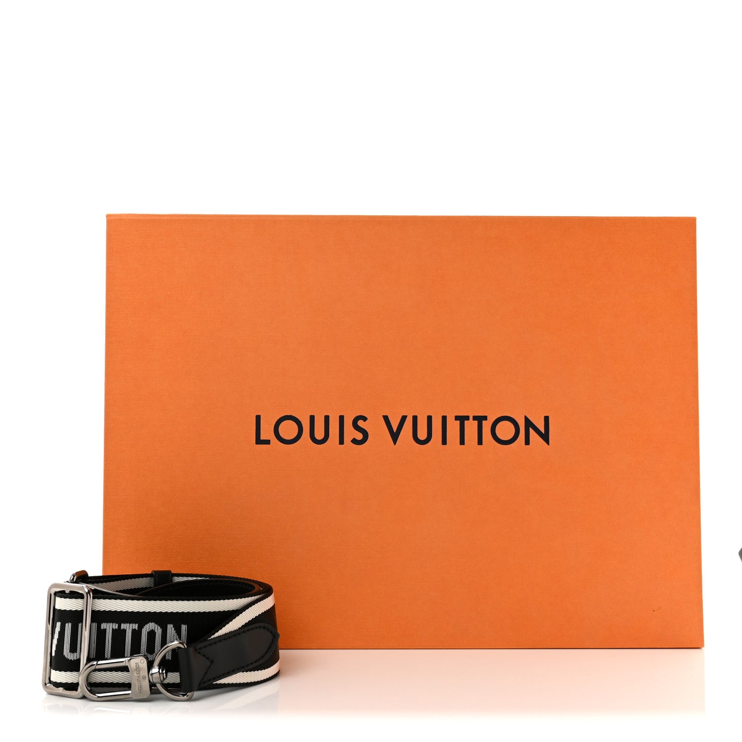 Nylon Jacquard Sporty Bandouliere Shoulder Strap Black