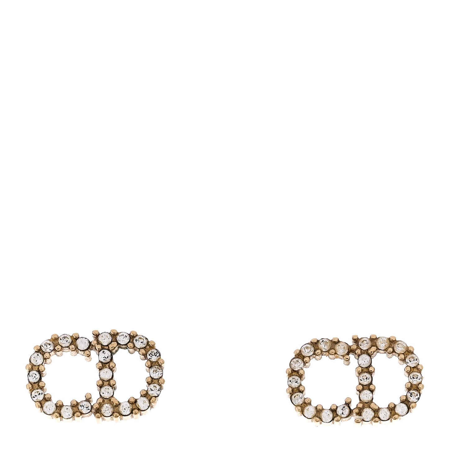 Crystal Clair D Lune Earrings Gold