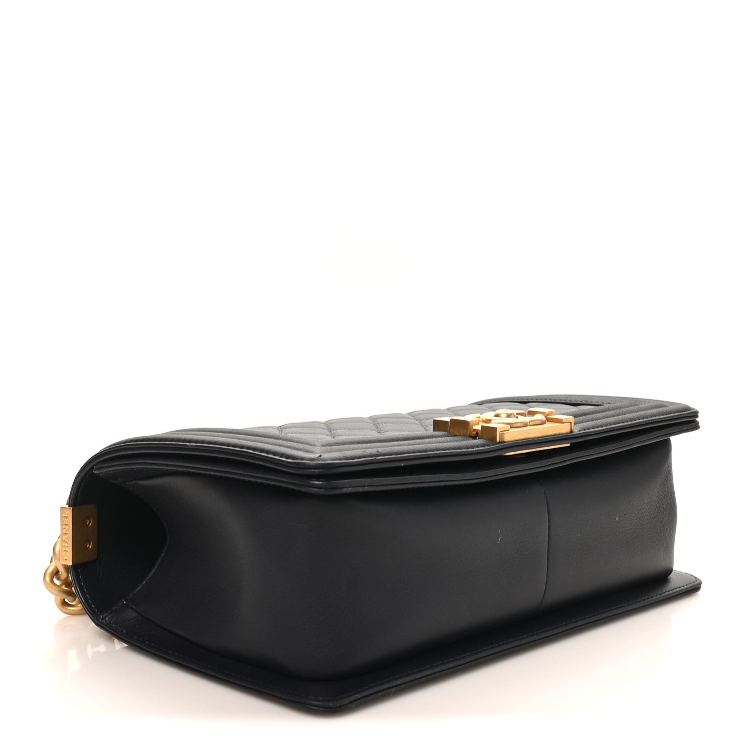 Chanel Lambskin Quilted Medium Boy Flap Dark Navy 4 of 10