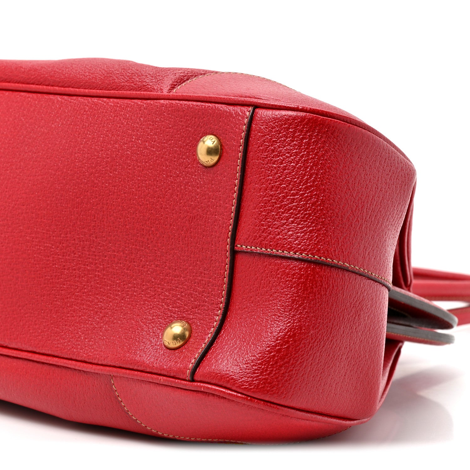 Prada Cinghiale Antik Top Handle Bag Rubino 8 of 10