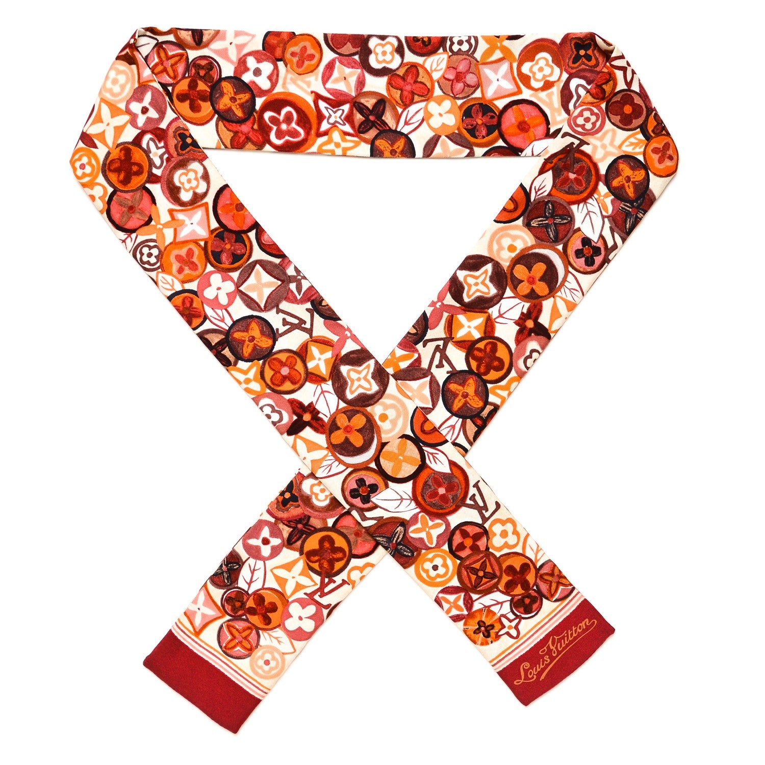 Louis Vuitton Silk Eugenia Bandeau Rubis 1 of 5