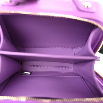 Chanel Caviar Quilted Small CC Filigree Vanity Case Purple 5 of 10