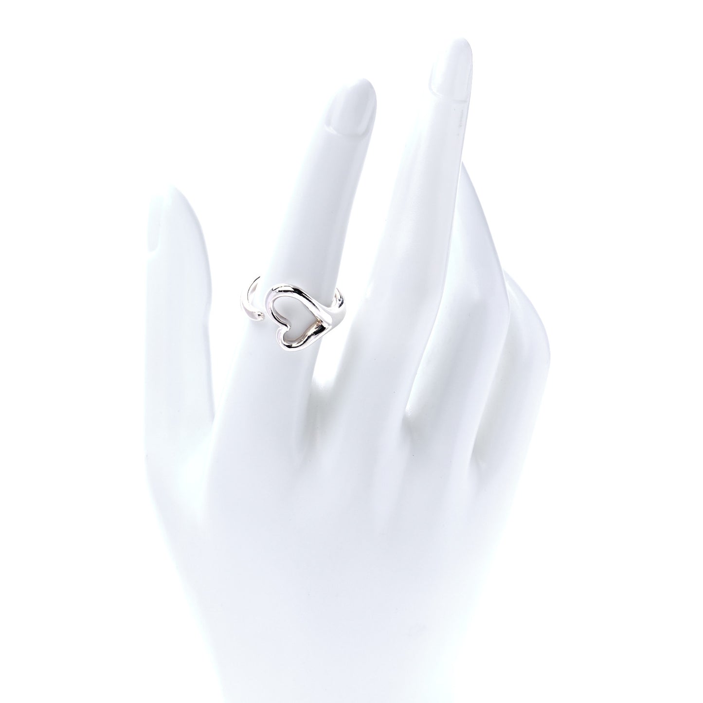 Sterling Silver Elsa Peretti Open Heart Ring 54 7