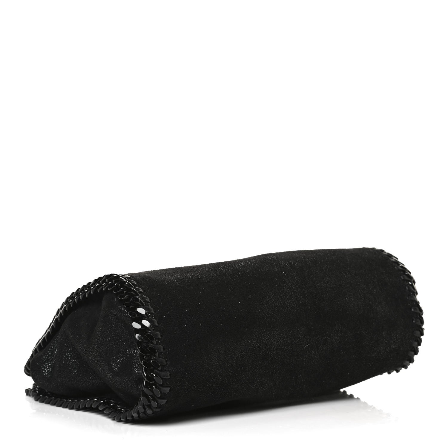 Stella McCartney Shaggy Deer Mini Falabella Fold Over Tote Black 4 of 12