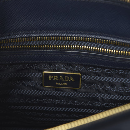Prada Saffiano Mini Galleria Double Zip Tote Baltico 7 of 8