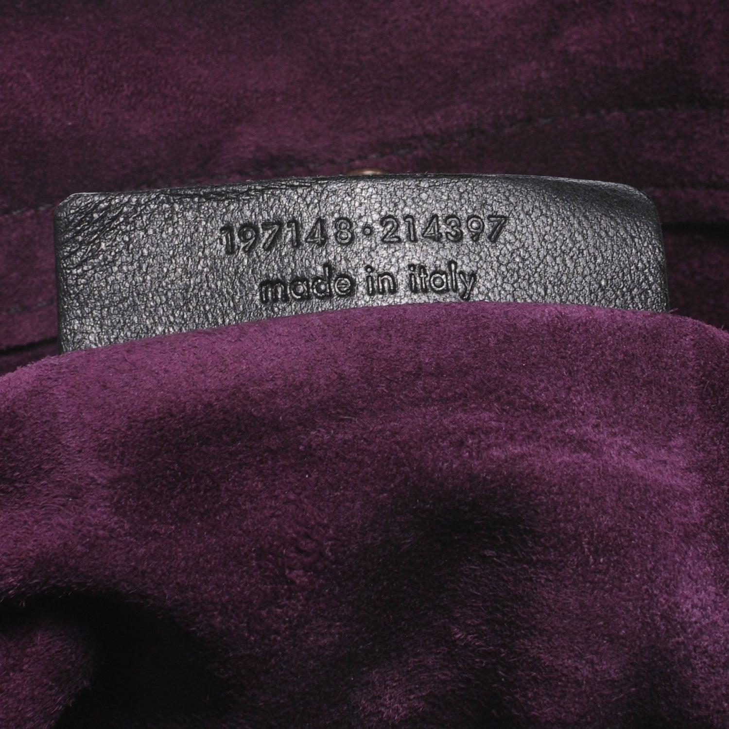 Saint Laurent Suede Crocodile Embossed Large Muse Two Purple 7 of 7