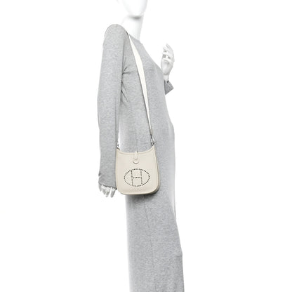 Hermes Taurillon Clemence Amazone Evelyne TPM Craie White 2 of 10