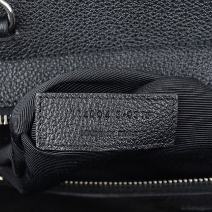 Saint Laurent Grained Calfskin Small Cabas Rive Gauche Black 7 of 7