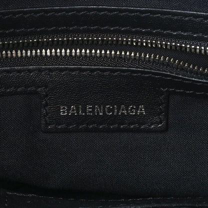 Balenciaga Washed Frayed Denim Crystal Small Le Cagole Shoulder Bag Blue 6 of 9