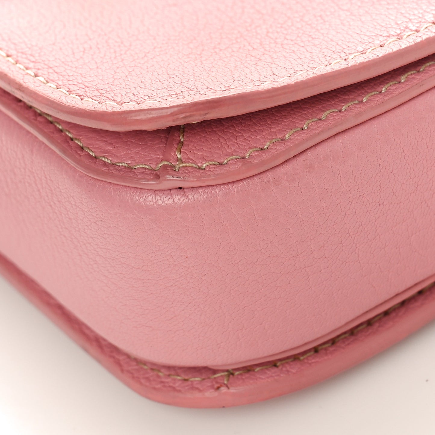 Goatskin Madras Shoulder Bag Rosa