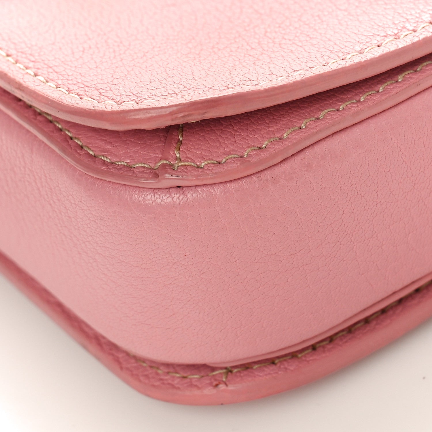 Miu Miu Goatskin Madras Shoulder Bag Rosa 8 of 11