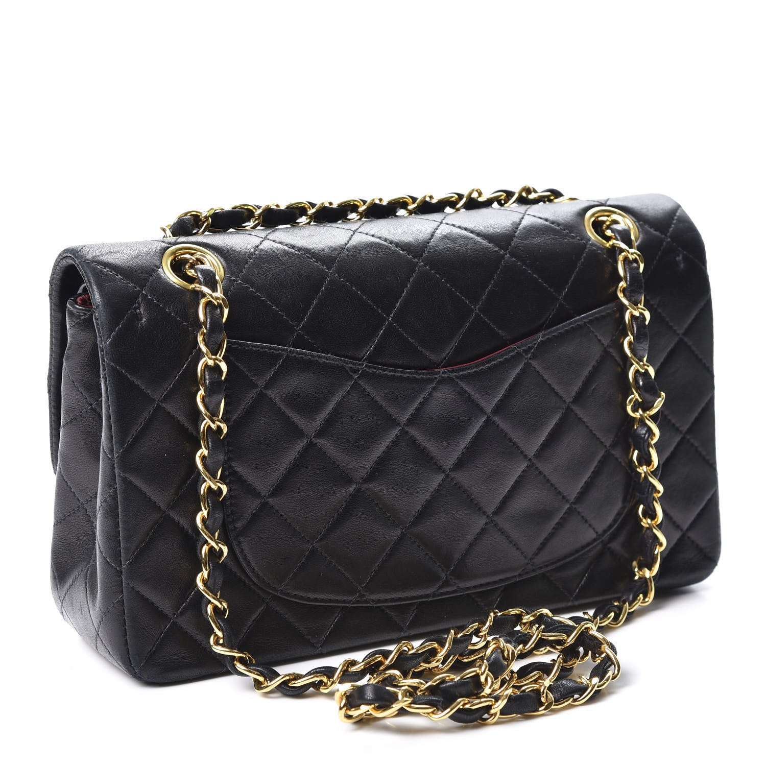 Chanel Lambskin Quilted Small Double Flap Black 2 of 11