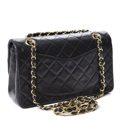 Chanel Lambskin Quilted Small Double Flap Black 2 of 11