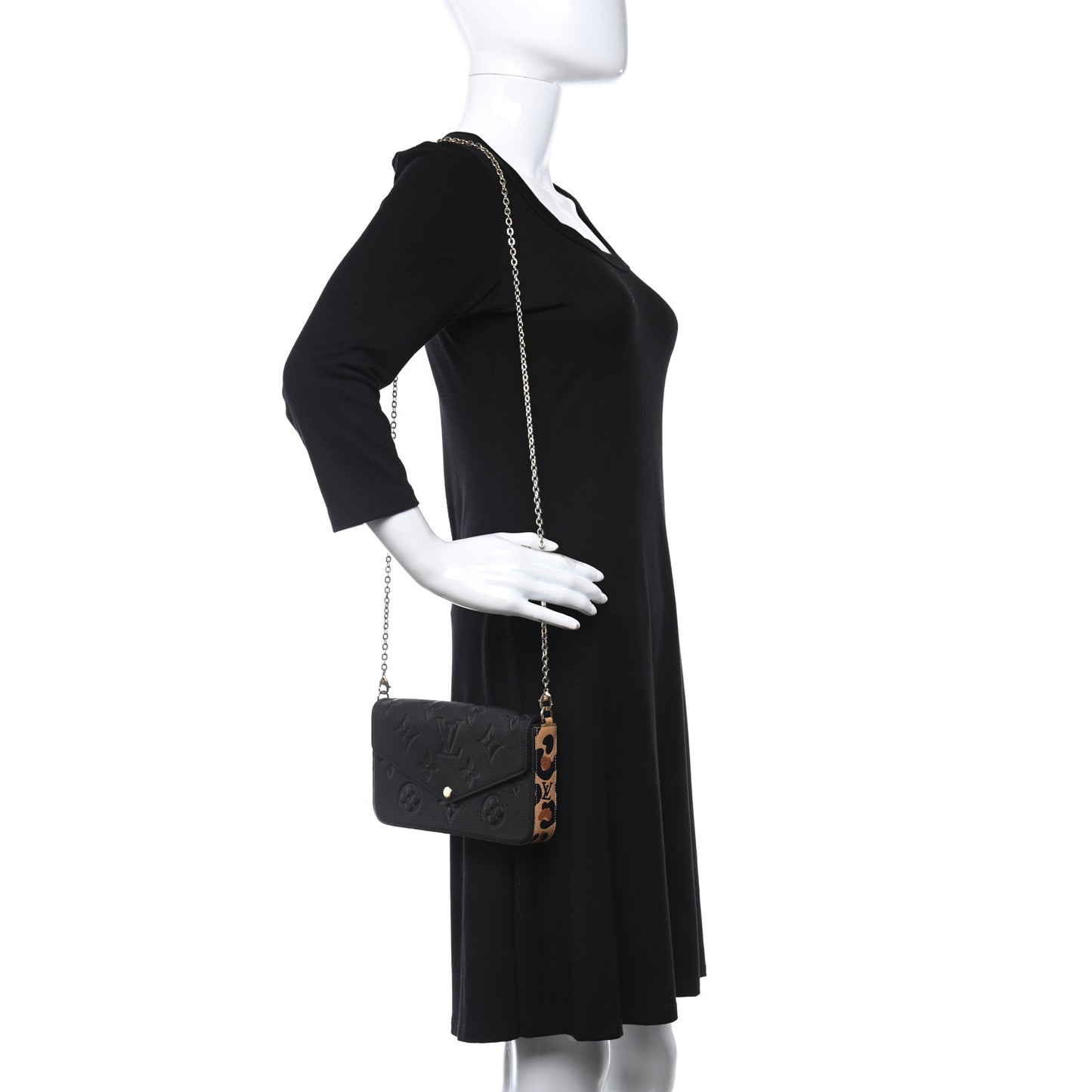 Empreinte Monogram Giant Wild At Heart Felicie Pochette Black