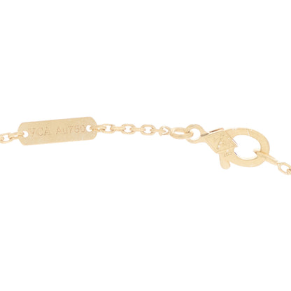 Van Cleef & Arpels 18K Yellow Gold Mother of Pearl Vintage Alhambra Pendant Necklace 5 of 6