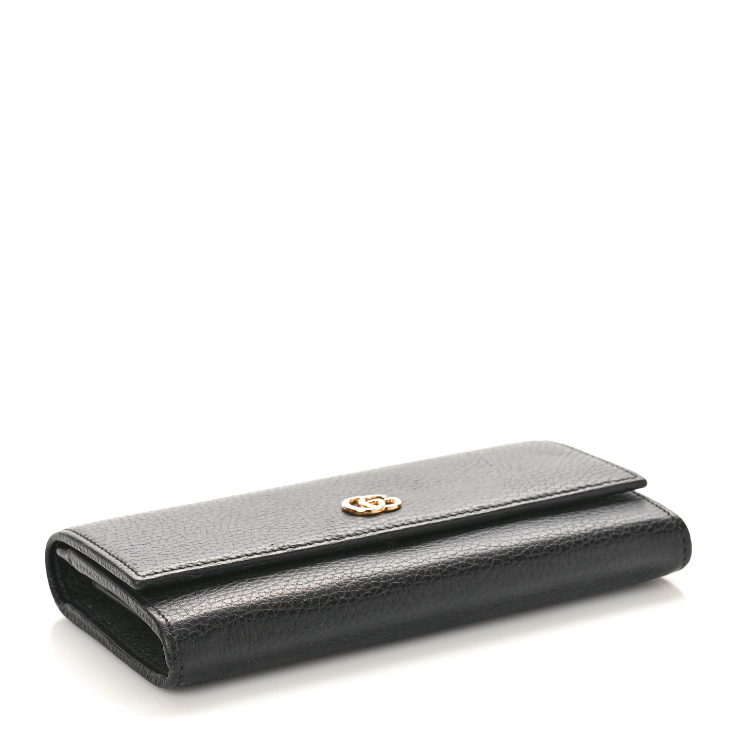 Gucci Dollar Calfskin GG Marmont Continental Wallet Black 4 of 8