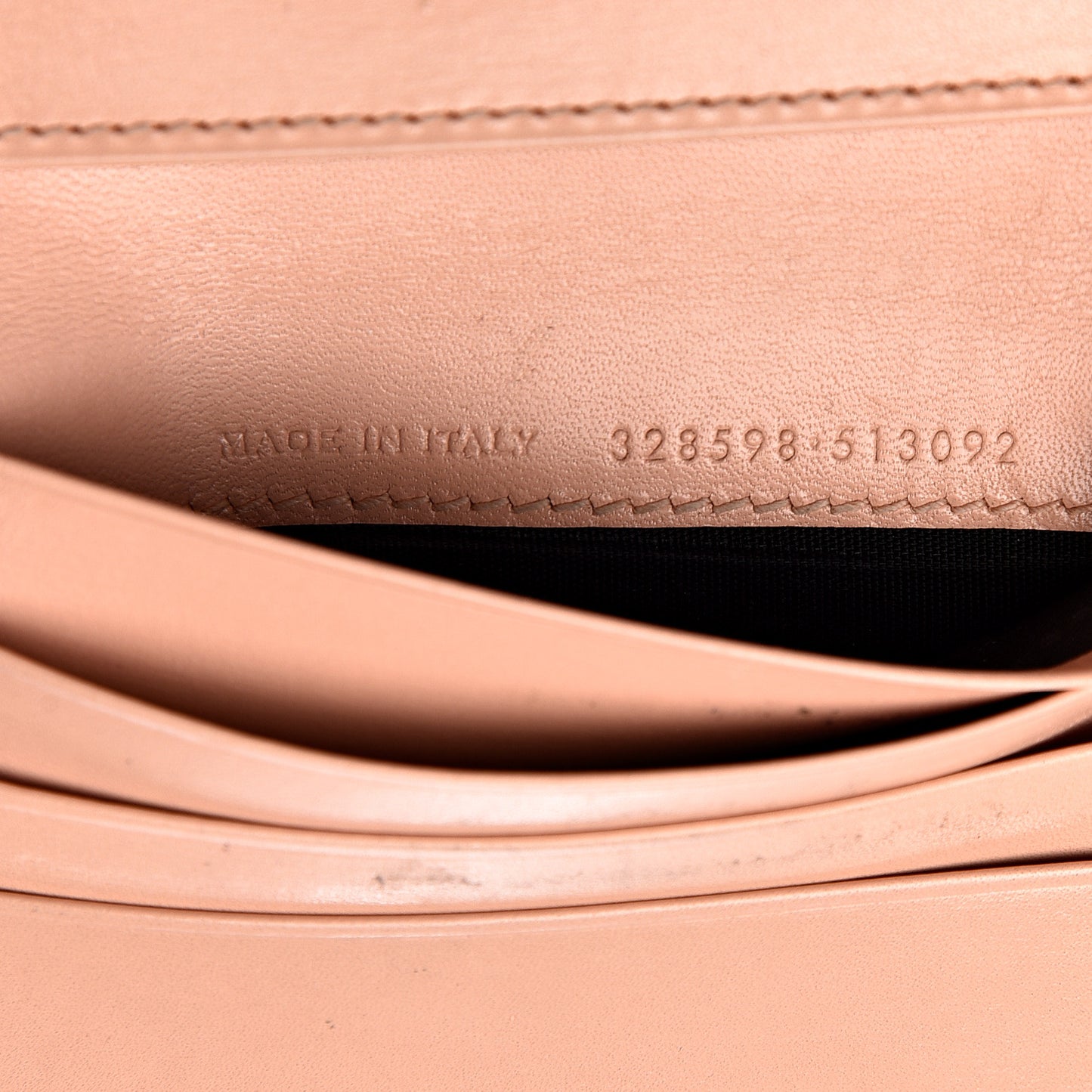 Calfskin Trifold Wallet Pale Pink