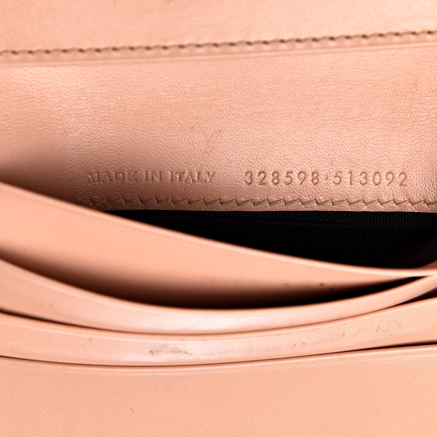 Saint Laurent Calfskin Trifold Wallet Pale Pink 6 of 11