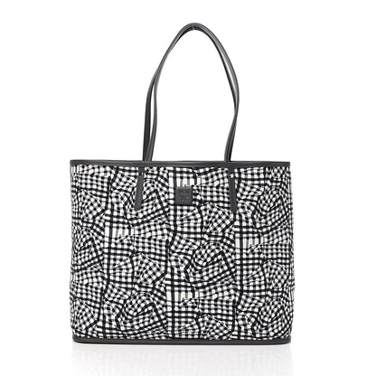 MCM Visetos Medium Reversible Shopper Tote Phantom Grey 4 of 14