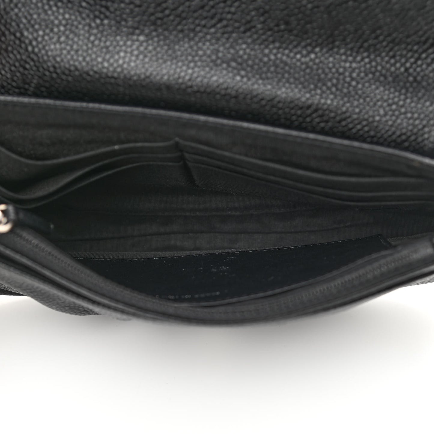Caviar Half Moon Wallet On Chain WOC Black