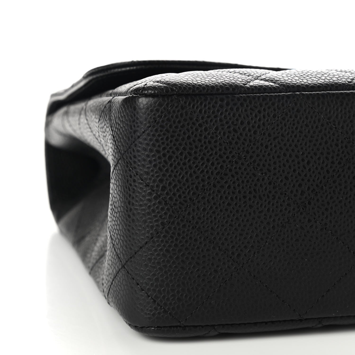Chanel Caviar Quilted Jumbo Single Flap Black 9 of 11